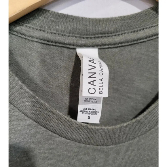 Bella Canvas Do Something Green Today Women's green pullover tshirt - small - Picture 4 of 5